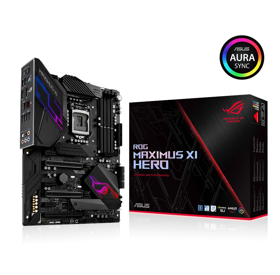 Hovedkort - ASUS ROG MAXIMUS XI HERO Hovedkort - Intel Z390 - Intel LGA1151 - DDR4 RAM - ATX - 90MB0XS0-M0EAY0