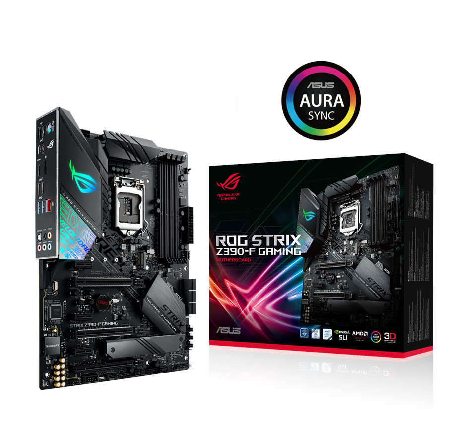 Hovedkort - ASUS ROG STRIX Z390-F GAMING Hovedkort - Intel Z390 - Intel LGA1151 - DDR4 RAM - ATX - 90MB0YG0-M0EAY0