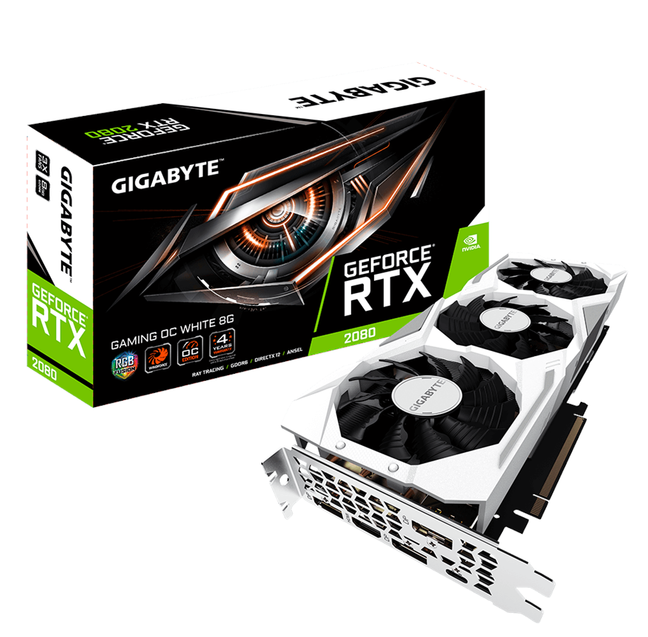 Grafikkort - GIGABYTE GeForce RTX 2080 GAMING OC White - 8GB GDDR6 RAM - Grafikkort - GV-N2080GAMINGOC WHITE-8GC