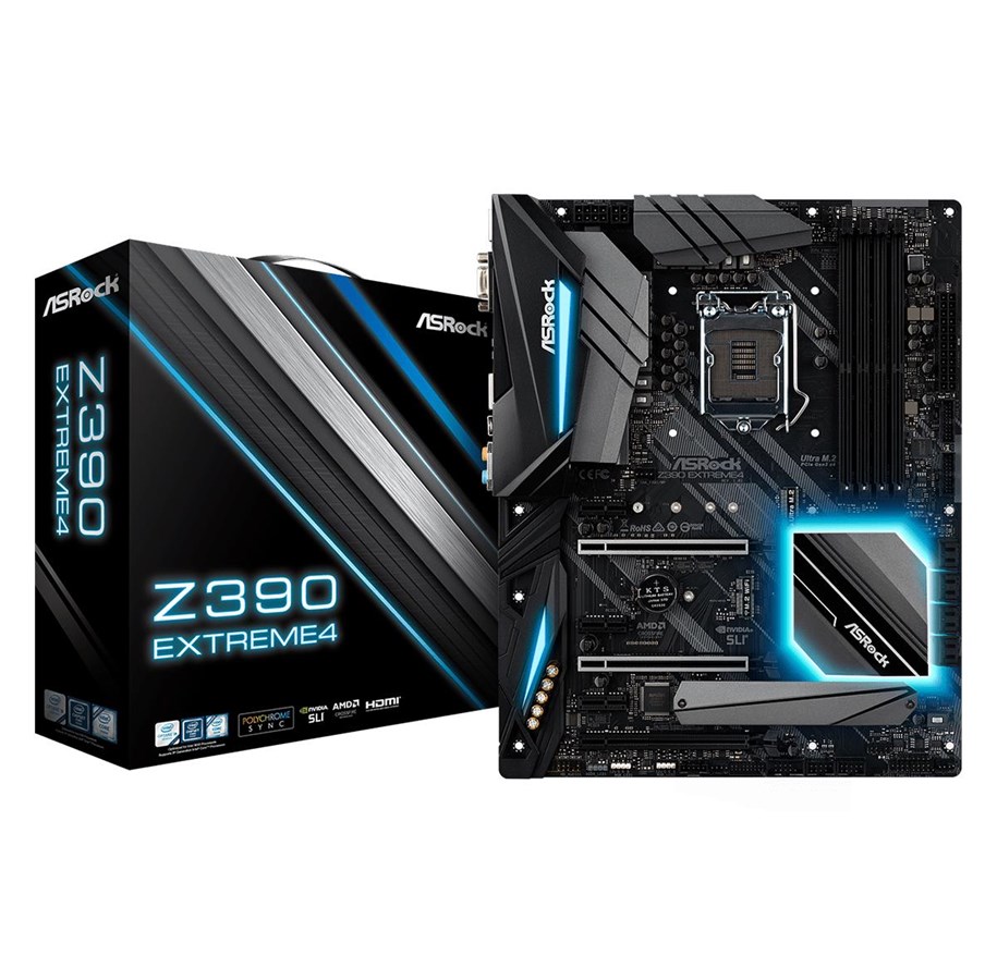 Hovedkort - ASRock Z390 Extreme Hovedkort - Intel Z390 - Intel LGA1151 - DDR4 RAM - ATX - 90-MXB880-A0UAYZ
