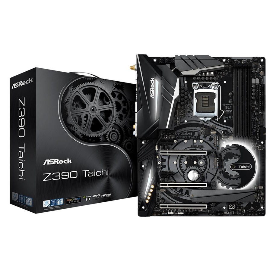 Hovedkort - ASRock Z390 Taichi Hovedkort - Intel Z390 - Intel LGA1151 - DDR4 RAM - ATX - 90-MXB8H0-A0UAYZ