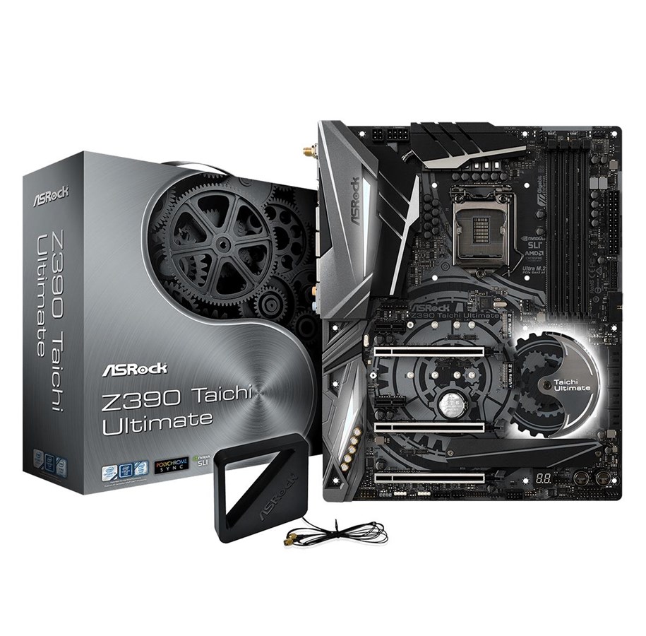 Hovedkort - ASRock Z390 Taichi Ultimate Hovedkort - Intel Z390 - Intel LGA1151 - DDR4 RAM - ATX - 90-MXB8G0-A0UAYZ