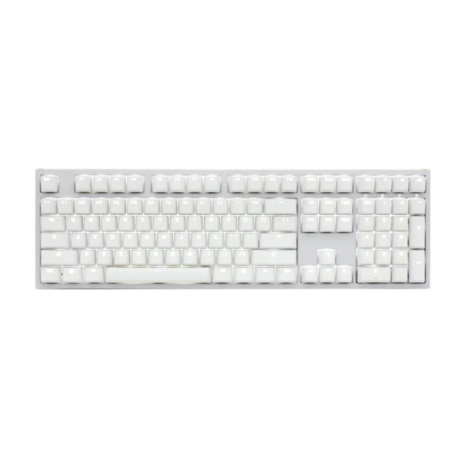 Tastatur - Ducky One 2 Backlit Cherry MX Brown - White - Gamingtastatur - Nordisk - Hvit - DKON1808S-BFIPDWZW1