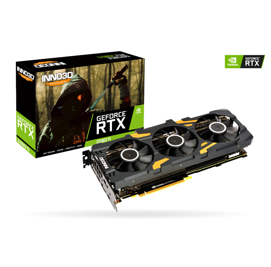 Grafikkort - Inno3D GeForce RTX 2080 Ti Gaming OC X3 - 11GB GDDR6 RAM - Grafikkort - N208T3-11D6X-1150VA24