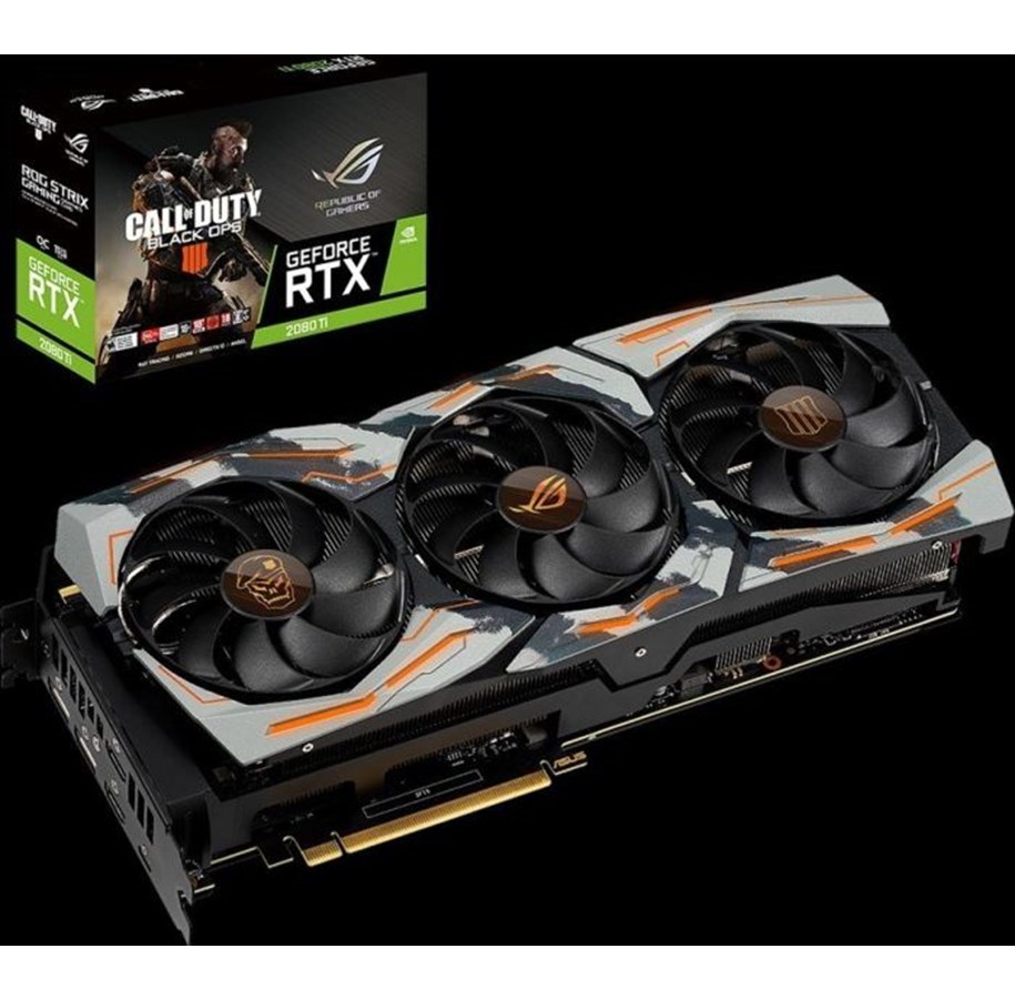 Grafikkort - ASUS GeForce RTX 2080 Ti OC Call of Duty Black Ops 4 Edition - 11GB GDDR6 RAM - Grafikkort - 90YV0CC3-M0NA00
