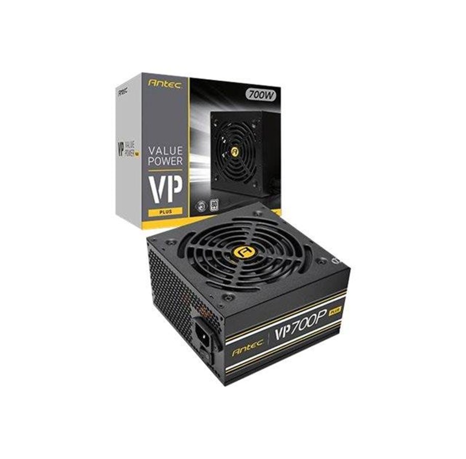 Strømforsyning (PSU) - Antec VP PLUS Series VP700P Plus Strømforsyning (PSU) - 700 Watt - 120 mm - ATX - 80 Plus White sertifisert - 0-761345-11657-2