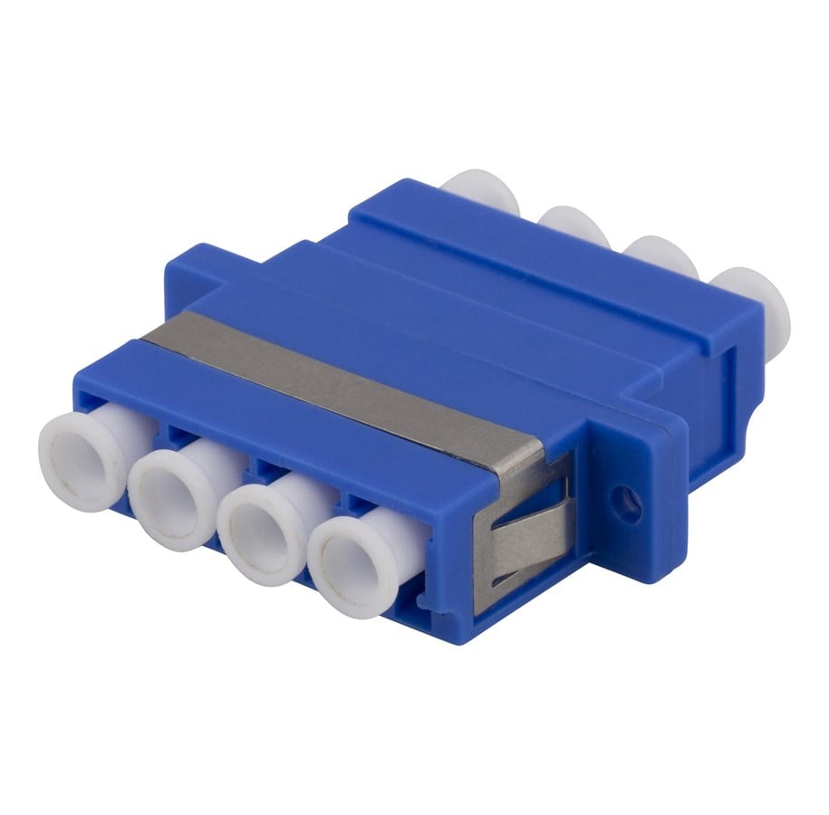 Tilbehør - Deltaco Snap-in fiber mating sleeve 4xLC-LC Single mode. - FBP-1066