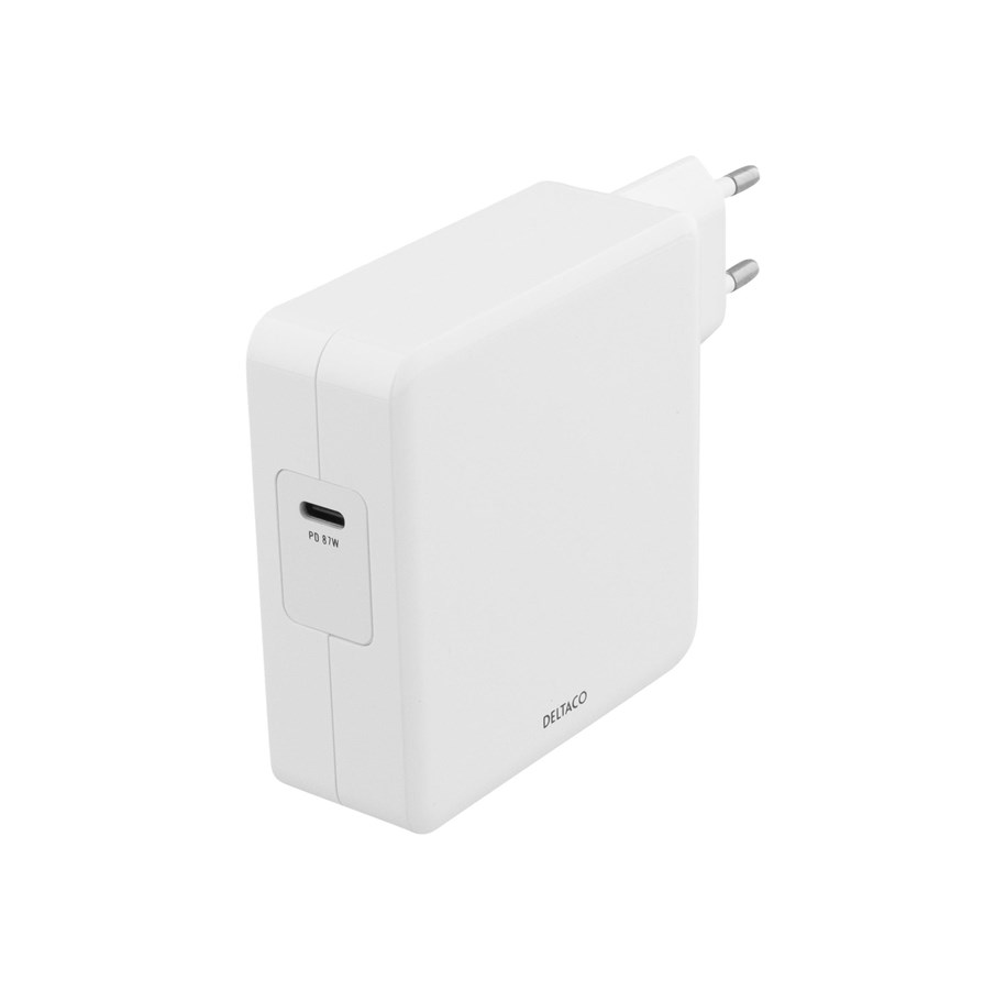 Mobil - Adaptere og ladere - Deltaco 87W USB-C Power supply Fast charging USB - USBC-AC117