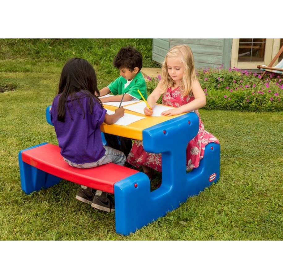 Utendørsleker - Little Tikes Large Picnic Table - Primary - 401344