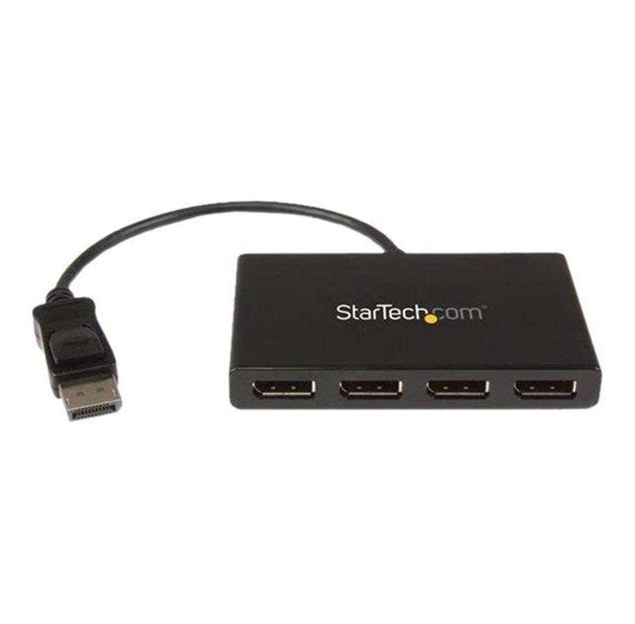 Videosplitter - StarTech.com DisplayPort to DP Multi Monitor Splitter - 4-Port MST Hub - video splitter - 4 ports - MSTDP124DP