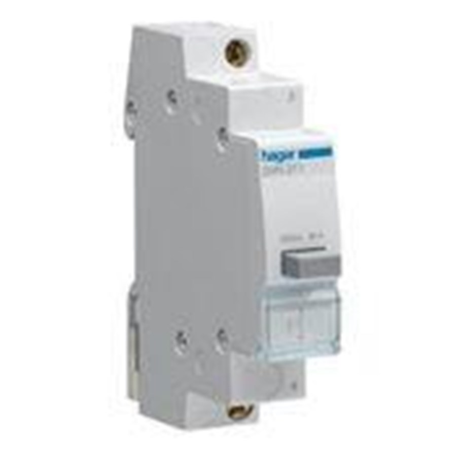 Komponenter for switchboxes og skap - Hager Impulse 1no/nc pushbutton 16a 250v - SVN351