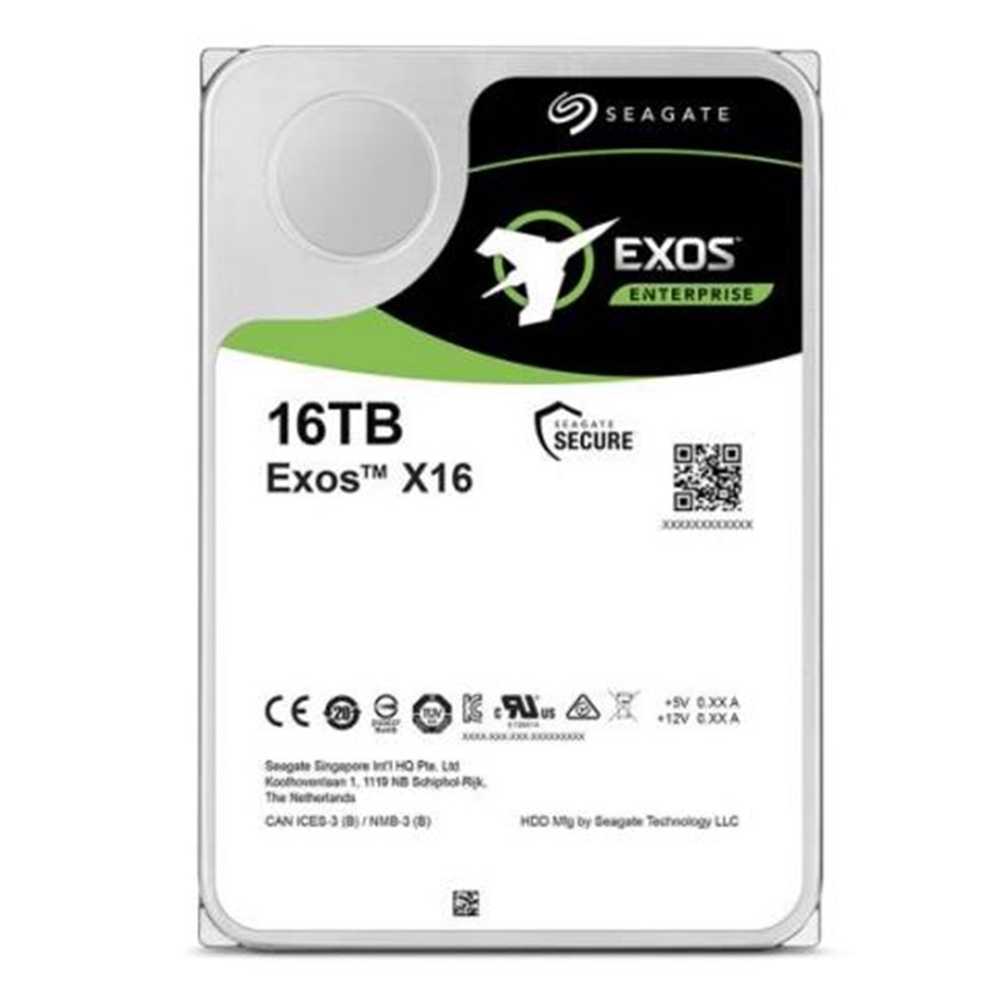 Harddisk - Seagate Exos X16 - 16TB - Harddisk - ST16000NM001G - SATA-600 - 3.5" - ST16000NM001G