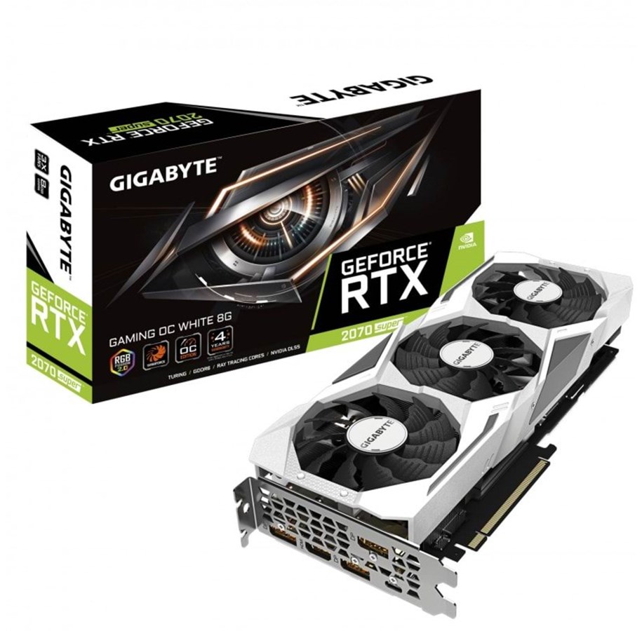 Grafikkort - GIGABYTE GeForce RTX 2070 SUPER GAMING OC White - 8GB GDDR6 RAM - Grafikkort - GV-N207SGAMING OC WHITE-8GC