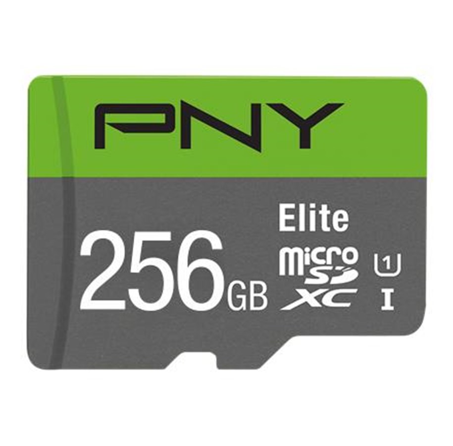 Minnekort - PNY Elite MicroSD/SD - 100MB/s - 256GB - P-SDU256V11100EL-GE