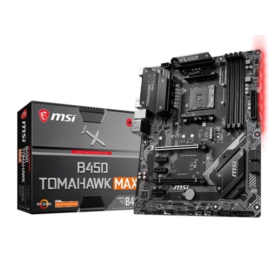 Hovedkort - MSI B450 TOMAHAWK MAX Hovedkort - AMD B450 - AMD AM4 - DDR4 RAM - ATX - B450 TOMAHAWK MAX