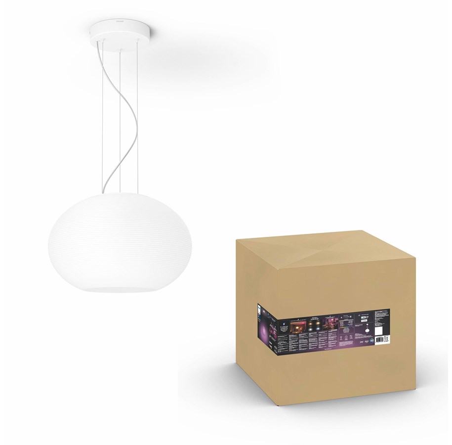 Smarthus - Philips Hue Flourish Pendellampe - BT - Hvit - 915005872401