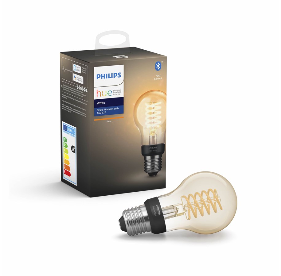 Smarthus - Philips Hue White Filament A60 Bulb E27 - BT - 929002240901