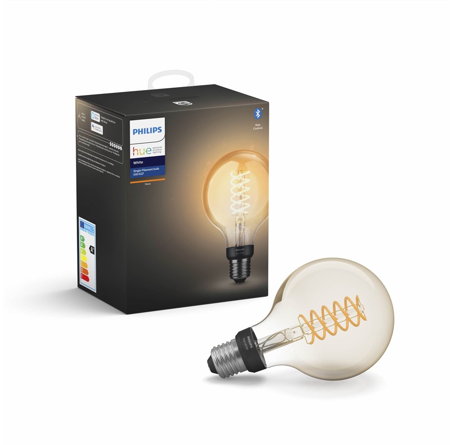 Smarthus - Philips Hue White Filament G93 Bulb E27 - BT - 929002241401