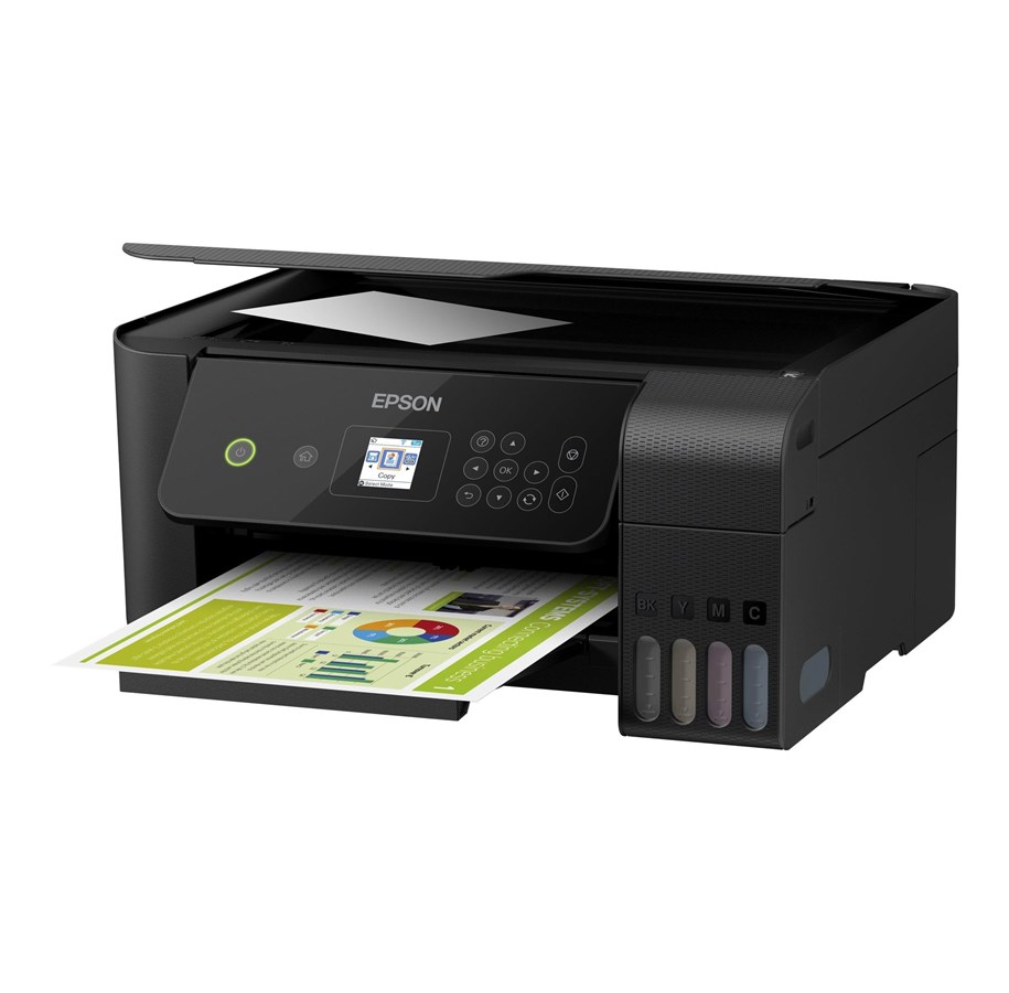 Skriver - Epson EcoTank ET-2721 Multifunksjon - Farge - Blekk - C11CH42408