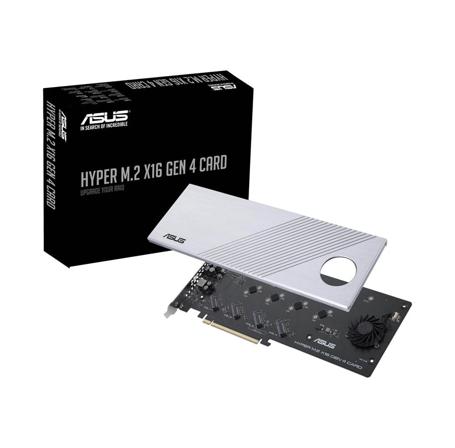 Harddisk - Tilbehør - ASUS HYPER M.2 X16 Gen 4 CARD *DEMO* - 90MC08A0-M0EAY0