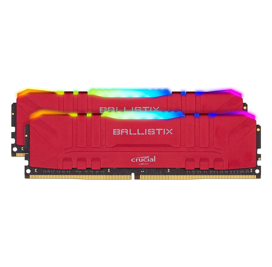 RAM - Crucial Ballistix DDR4-3600 C16 DC - Red RGB - 32GB - BL2K16G36C16U4RL