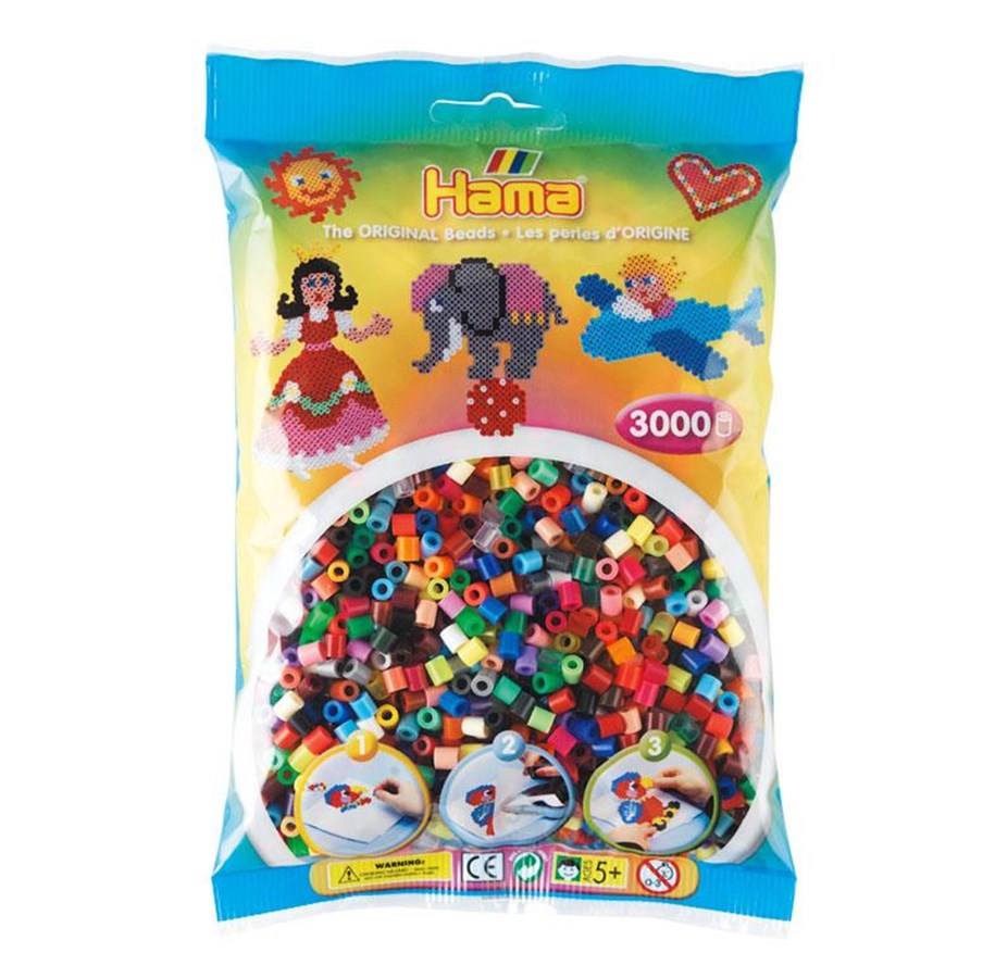 Kreative leker - Hama Ironing Beads mix 3000 pcs - 201-68