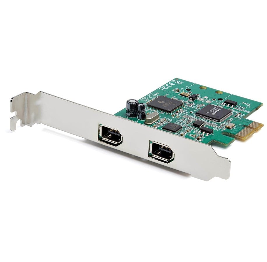 Nettverksadapter - StarTech.com PEX1394A2V2 2-Port PCI Express FireWire Card - PCIe FireWire 1394a Adapter - PEX1394A2V2