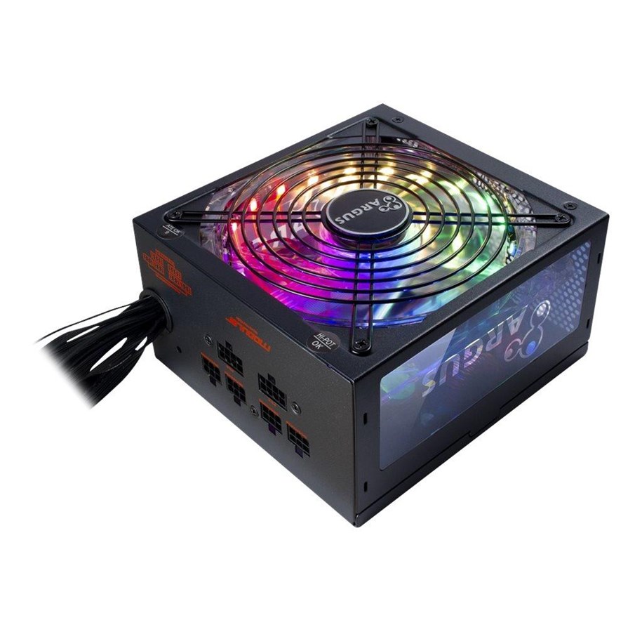 Strømforsyning (PSU) - Inter-Tech Argus RGB-650W CM II Strømforsyning (PSU) - 650 Watt - 140 mm - ATX 2.3 - 80 Plus Gold sertifisert - 88882147