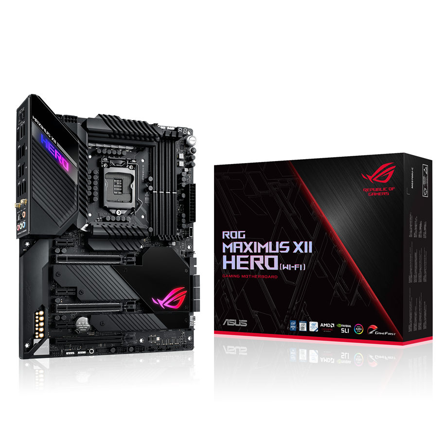 Hovedkort - ASUS ROG MAXIMUS XII HERO (WI-FI) Hovedkort - Intel Z490 - Intel LGA1200 - DDR4 RAM - ATX - 90MB12R0-M0EAY0