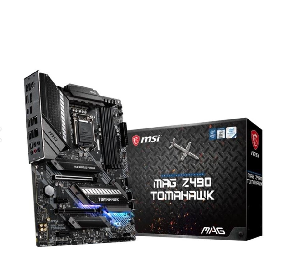 Hovedkort - MSI MAG Z490 TOMAHAWK Hovedkort - Intel Z490 - Intel LGA1200 - DDR4 RAM - ATX - MAG Z490 TOMAHAWK