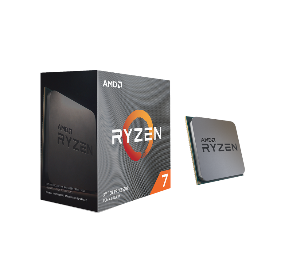 Prosessor/CPU - AMD Ryzen 7 3800XT Prosessor/CPU - 8 kjerner - 3.9 GHz - AMD AM4 - AMD Boks (uten kjøler) - 100-100000279WOF