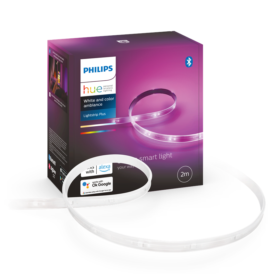 Smarthus - Philips Hue White & Color Ambiance Lightstrip Plus 2m basekit - 929002269101