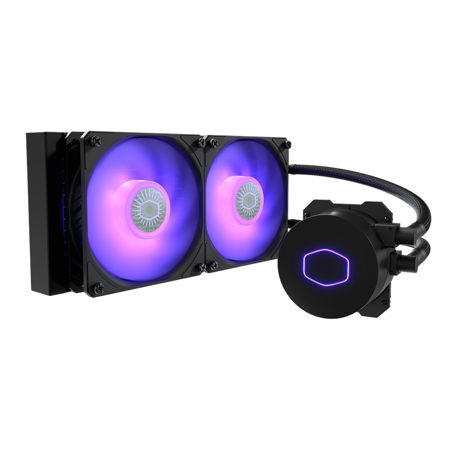 Prosessor-kjøler - Cooler Master MasterLiquid ML240L V2 RGB - CPU Vannkjøling - Max 27 dBA - MLW-D24M-A18PC-R2