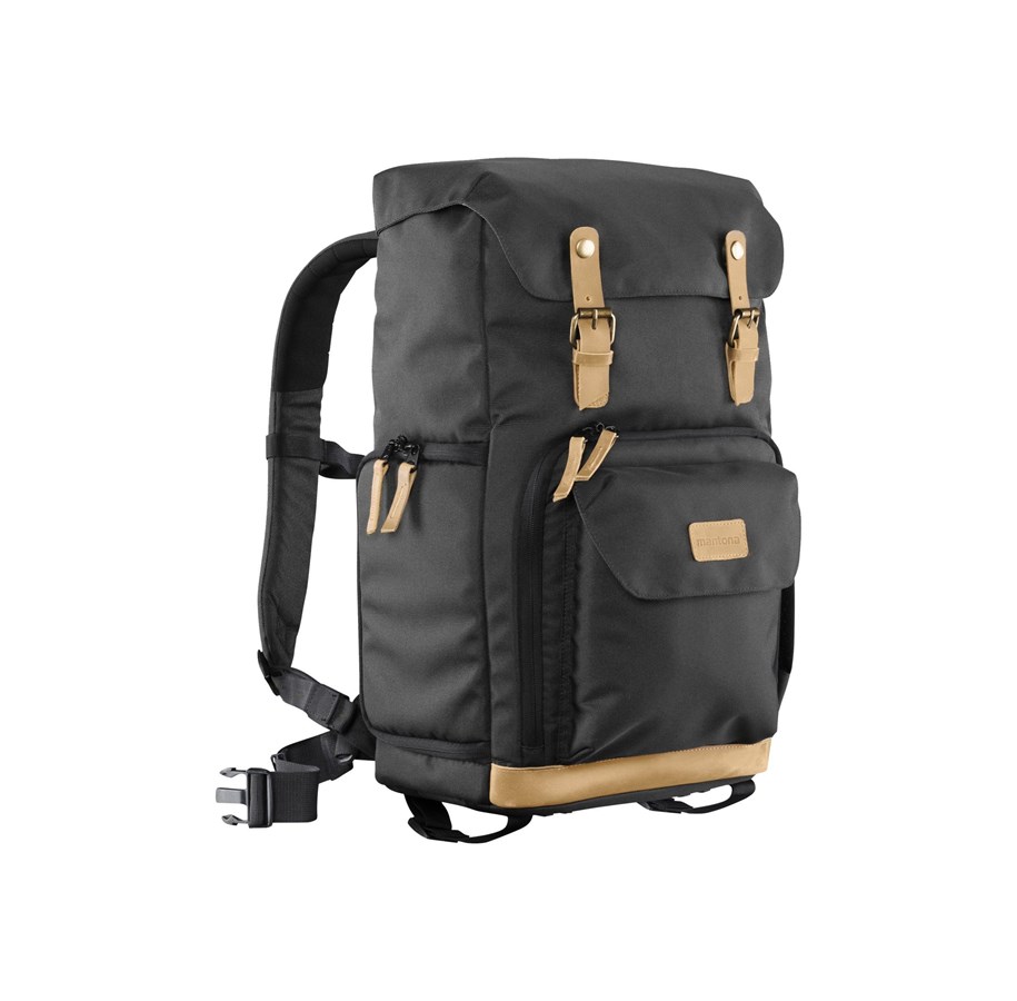 Kameravesker - mantona Luis Photo Backpack Black Retro - 21344