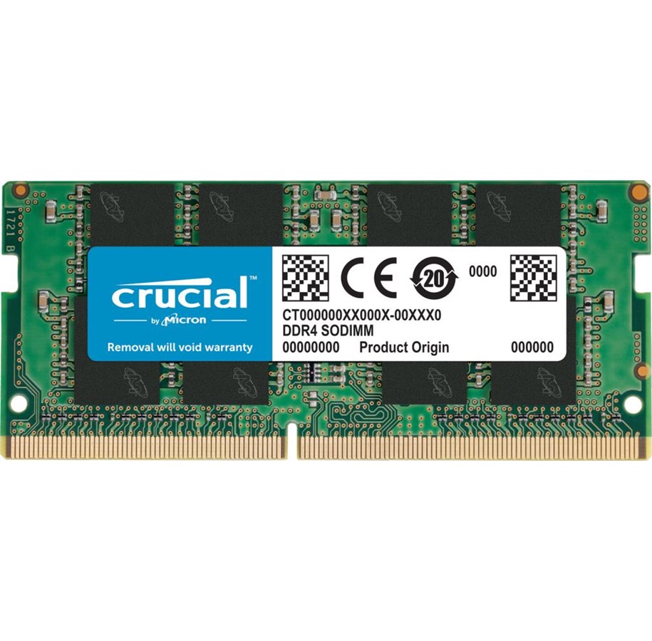 RAM - Crucial SODIMM DDR4-3200 - 16GB - CL22 - Single Channel (1 pcs) - Grønn - CT16G4SFRA32A
