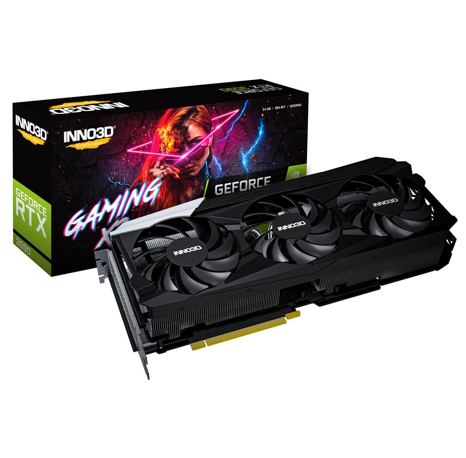 Grafikkort - Inno3D GeForce RTX 3090 GAMING X3 - 24GB GDDR6X RAM - Grafikkort - N30903-246X-1880VA37N