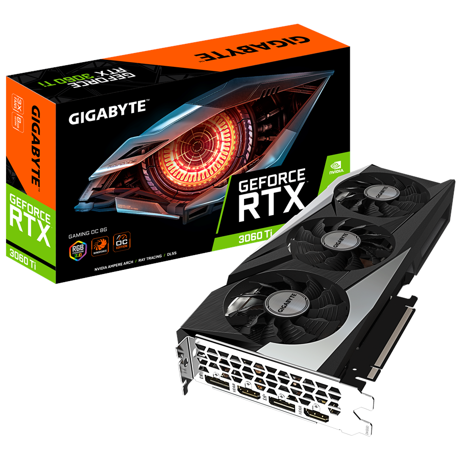 Grafikkort - GIGABYTE GeForce RTX 3060 Ti GAMING OC - 8GB GDDR6 RAM - Grafikkort - GV-N306TGAMING OC-8GD