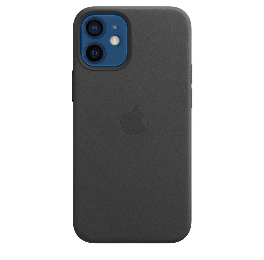Mobil - Deksel og etui - Apple iPhone 12 mini Leather Case with MagSafe - Black - MHKA3ZM/A