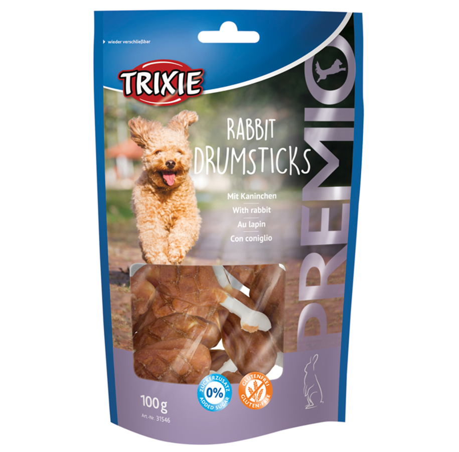 Hund - Trixie Premio Rabbit Drumsticks 100g - TX-31546