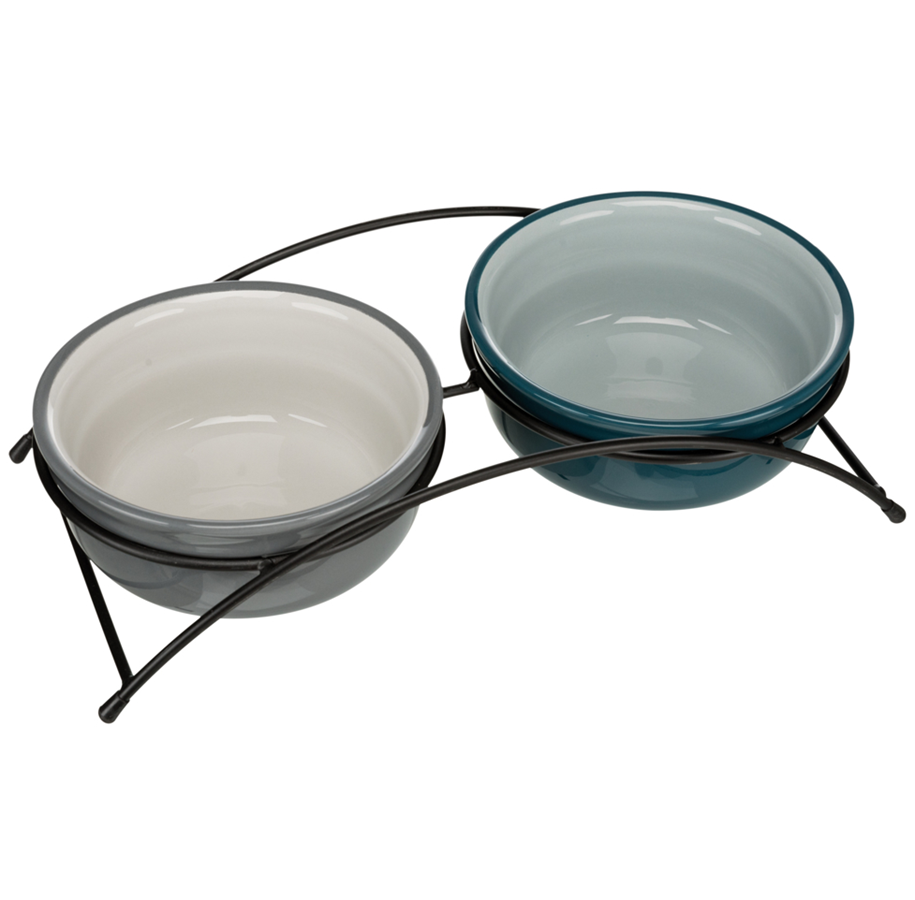Hund - Trixie Eat On Feet Bowl Stand With Ceramicbowl 0.25 L - 2919-uniw