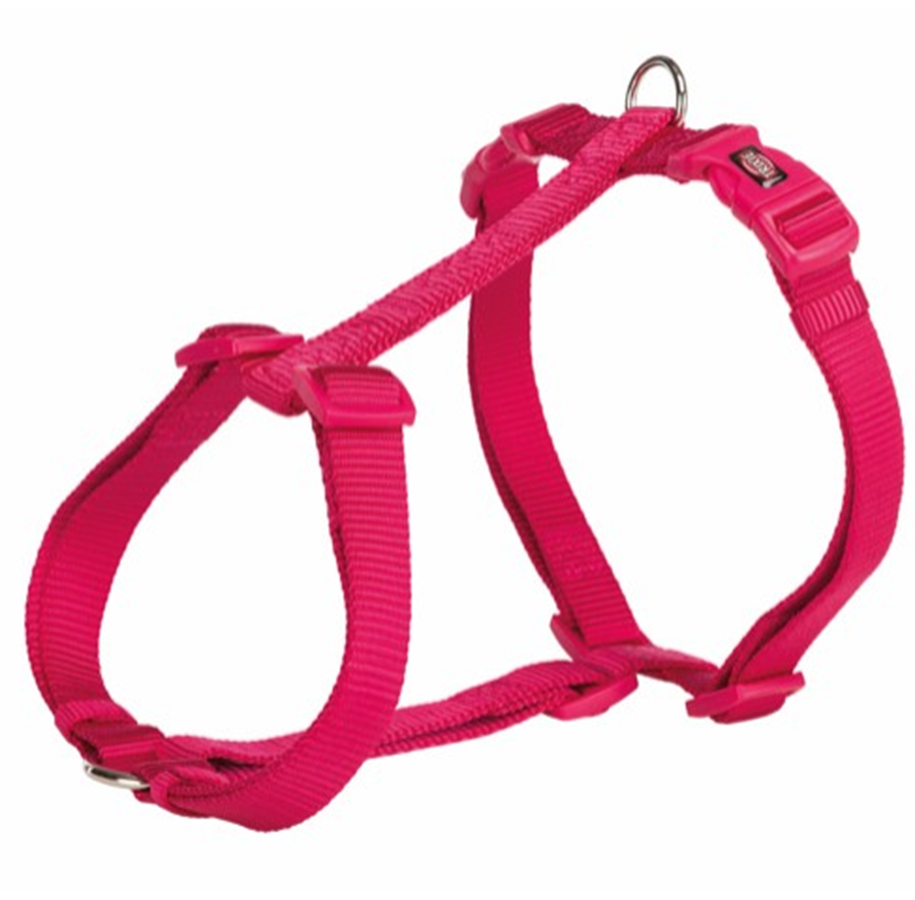 Hund - Trixie Premium H-Harness S–M: 42–60 cm/15 mm Fuchsia - TX-203311