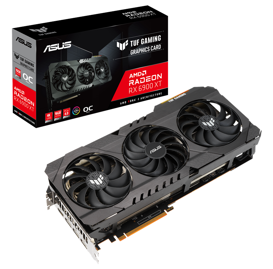 Grafikkort - ASUS Radeon RX 6900 XT TUF OC - 16GB GDDR6 RAM - Grafikkort - 90YV0GE0-M0NM00