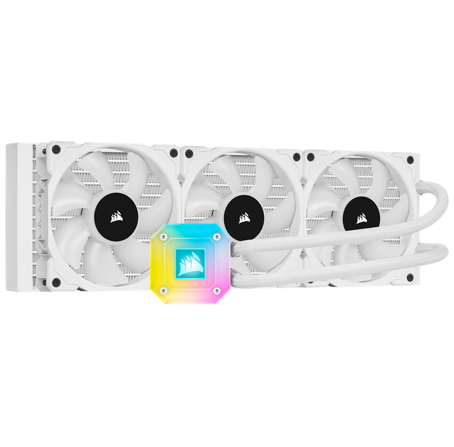 Prosessor-kjøler - Corsair iCUE H150i ELITE CAPELLIX WHITE - CPU Vannkjøling - Max 36 dBA - CW-9060051-WW