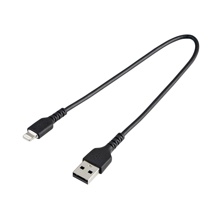 Skjermkabel - StarTech.com 30cm Durable USB A to Lightning Cable - RUSBLTMM30CMB