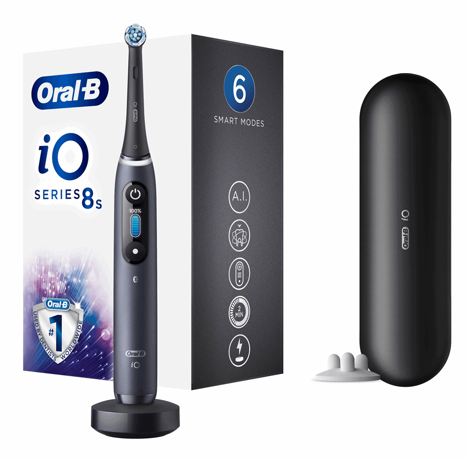 Elektrisk tannbørste - Oral-B Elektrisk tannbørste iO 8 Black - 4210201307327