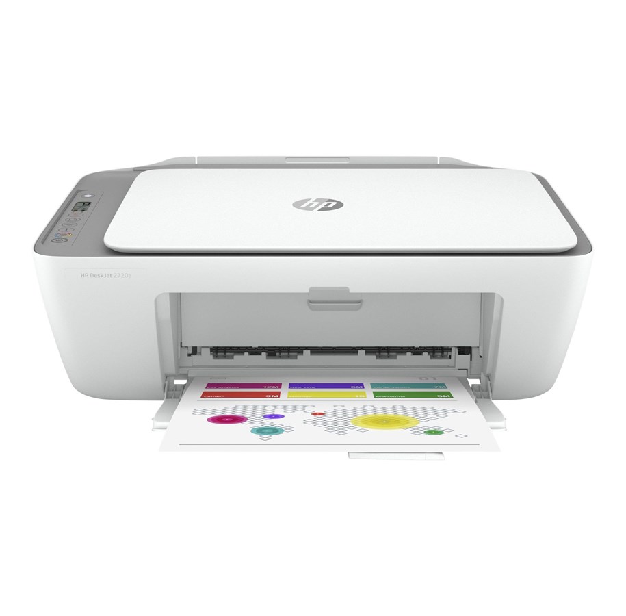 Skriver - HP Deskjet 2720e All in One Multifunksjon - Farge - Blekk - 26K67B#629