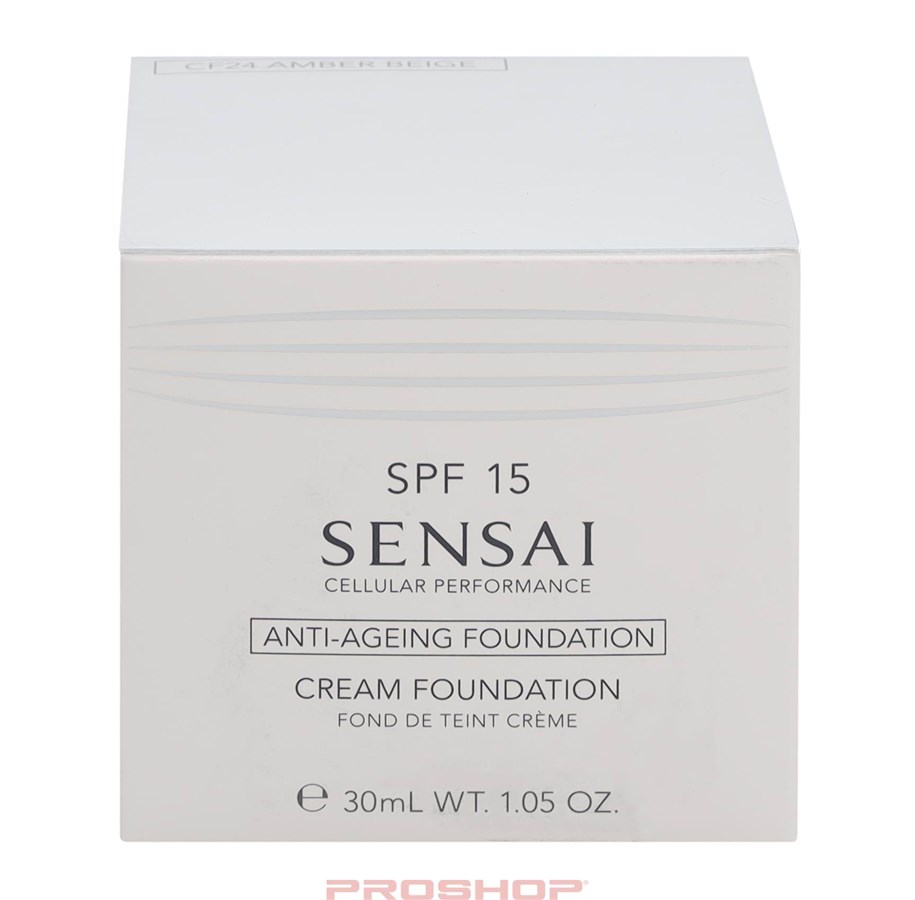 Sminke - Sensai Cp Cream Foundation SPF15 - CF24 Amber Beige - 4973167907399