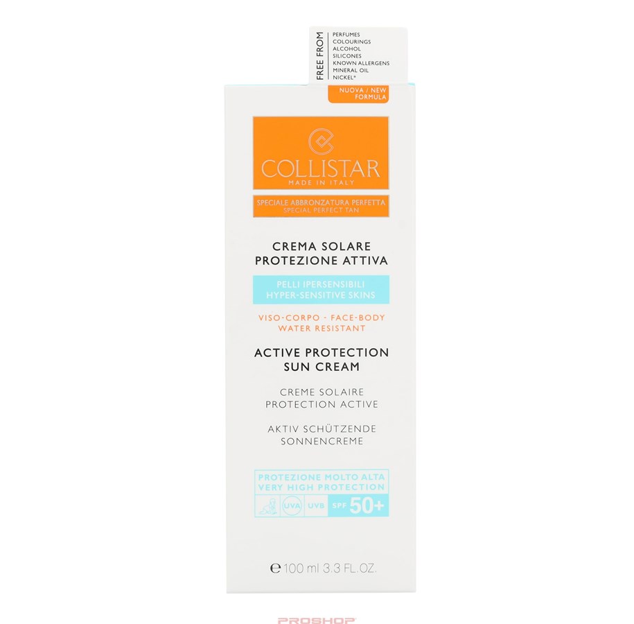 Kroppspleie - Collistar Active Protection Sun Cream Face Body50+ - 8015150260978