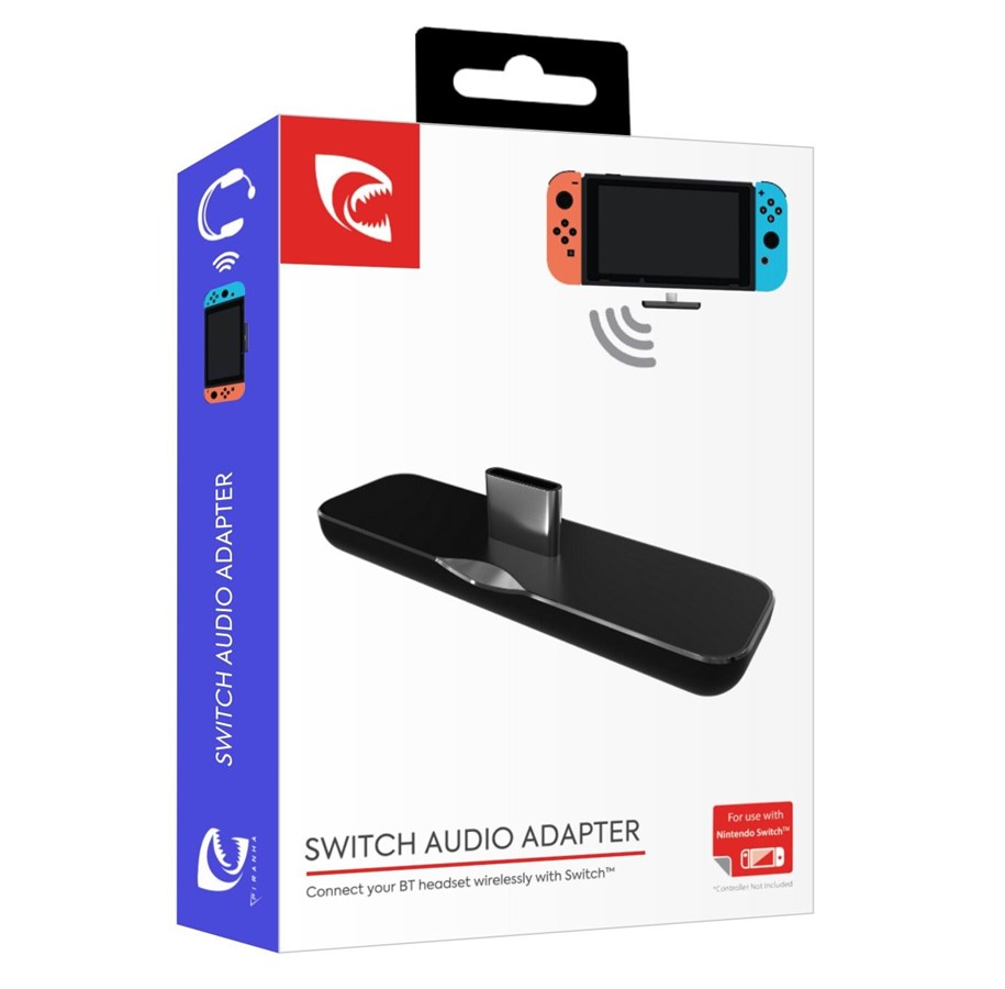 Spill - Tilbehør - PIRANHA Nintendo Switch Audio Adapter - Miscellaneous Tilbehør til spillkonsoll - Nintendo Switch - 4897076693733