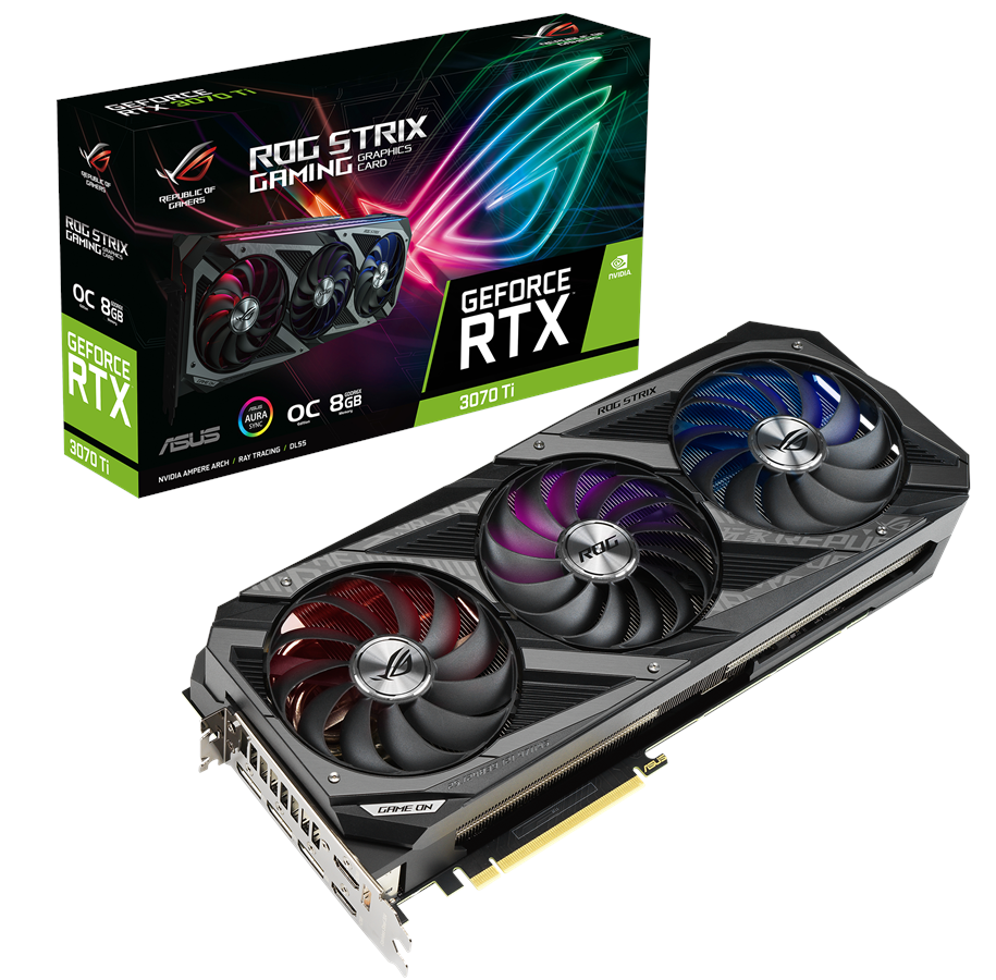 Grafikkort - ASUS GeForce RTX 3070 Ti OC - 8GB GDDR6X RAM - Grafikkort - 90YV0GW0-M0NA00